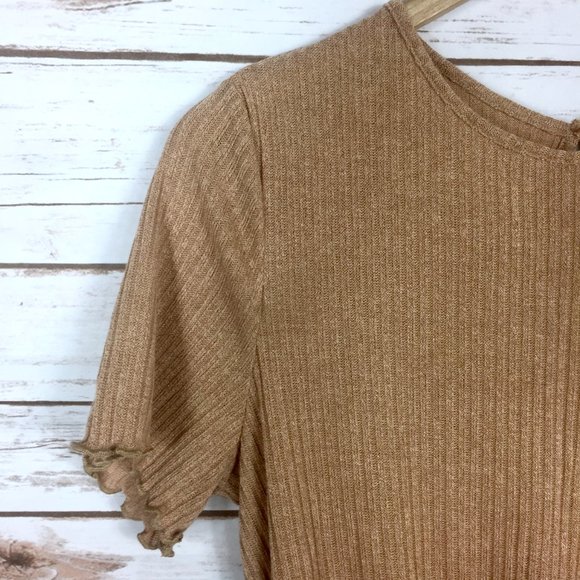 Khaki MakeMeChic High Waist Romper - Picture 5 of 12